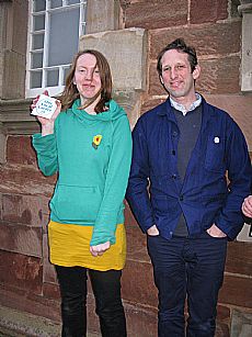 Freya Manson of the Highland Food Challenge and Mike Small of the Fife Diet